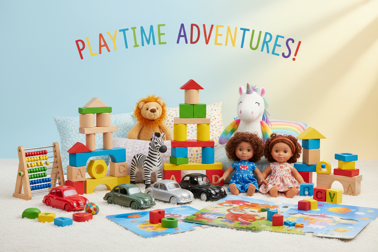 Create Children Toys Collection Image